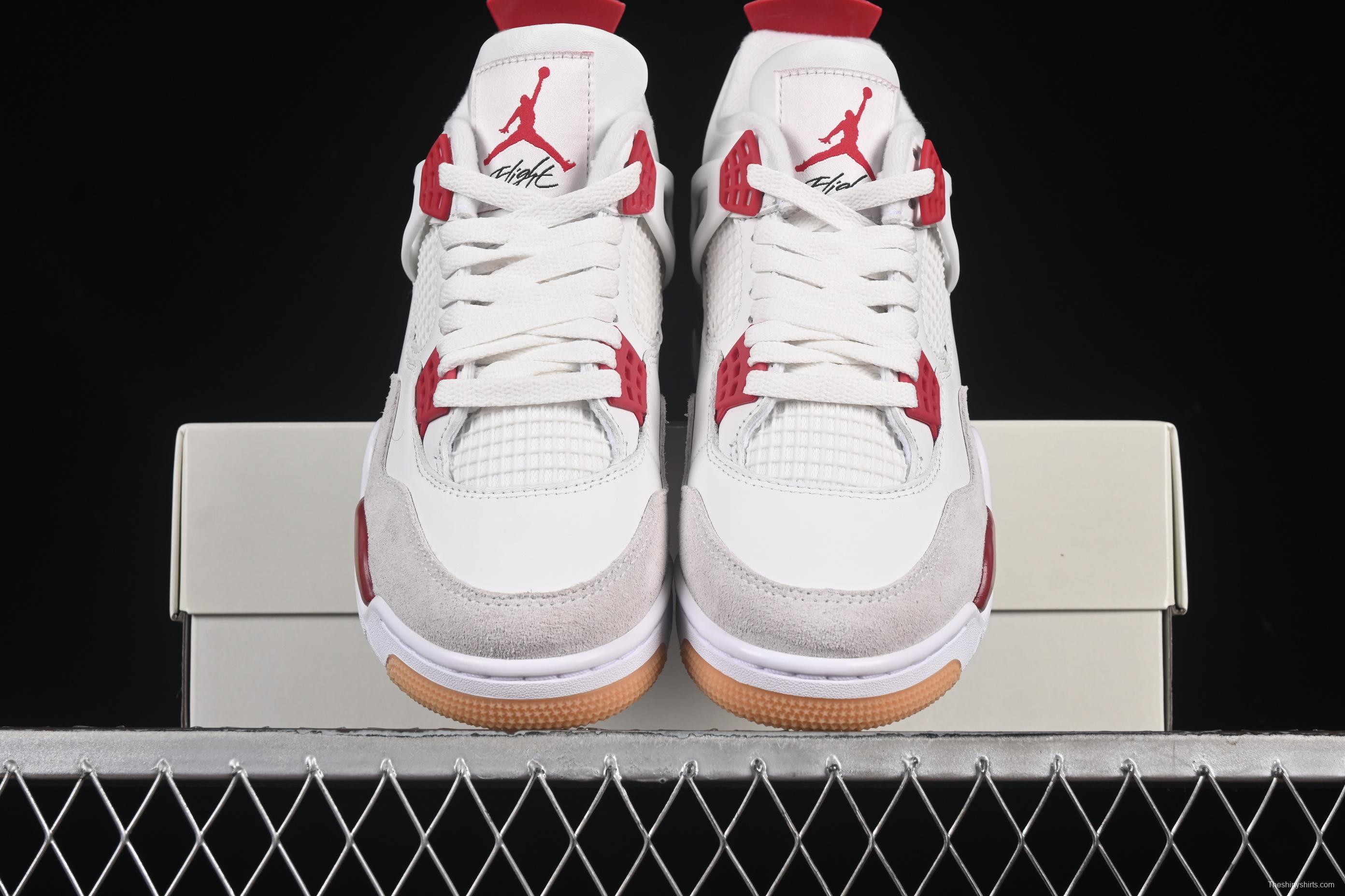 Nike SB x Air Jordan 4 Retro OG Varsity Red Basketball Shoes - DR5415-106