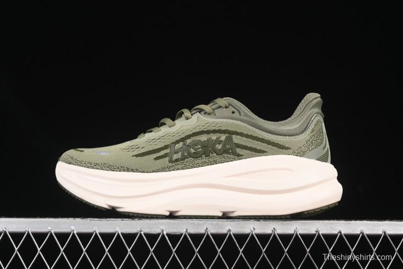 HOKA ONE ONE Bondi 9 Cushioned Running Shoes with Engineered Mesh Upper - 1162011 SSSC