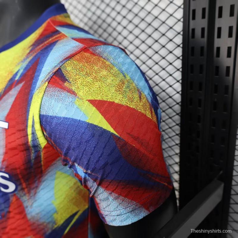Player Version 25/26 Arsenal Multicolor Abstract Art Pattern Jersey