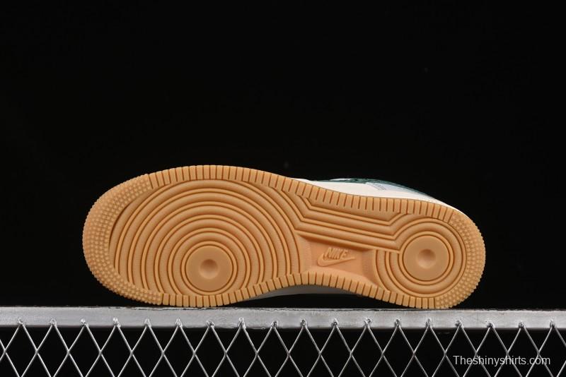 Nike Air Force 1 '07 Low LV Collaboration Green Stone Grain Gum Sole Casual Sneakers - ZH2598-306