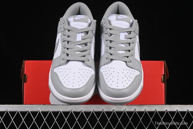 Nike SB Dunk Low White Grey Low-Top Casual Skate Shoes - HF5441-105