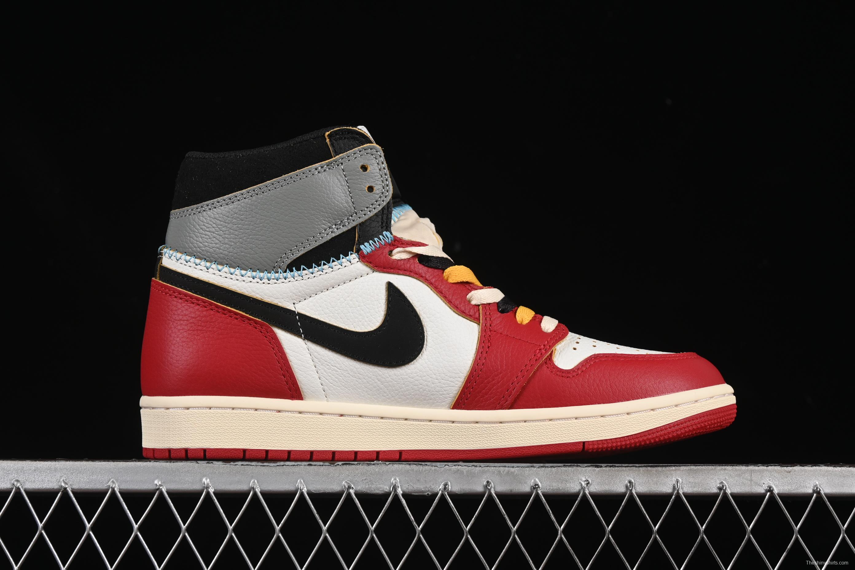 Nike Union x Air Jordan 1 Retro High Basketball Shoes with Chicago-Inspired Design - HV8563-600