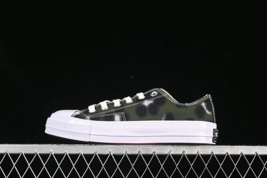 Kenzo Chuck Taylor Ox Hana Leopard Cypress Low Top Casual Sneakers - A16291C