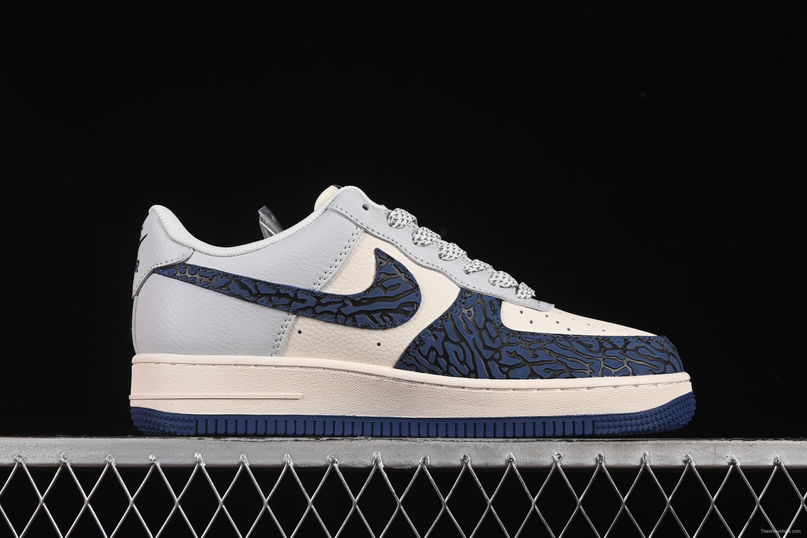 Nike Air Force 1 '07 Low LV Collaboration Blue Stone Grain Casual Sneakers - JJ2508-701