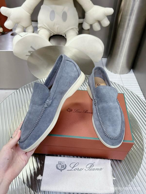 2024 Men Le Parmentier Blue Suede Loafers MJ00270