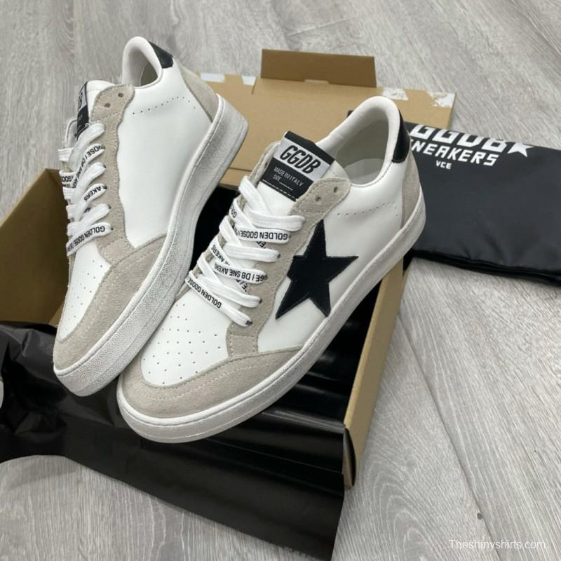 2024 Unisex GGDB White Black Suede Leather Low-top Sneakers MJ00260