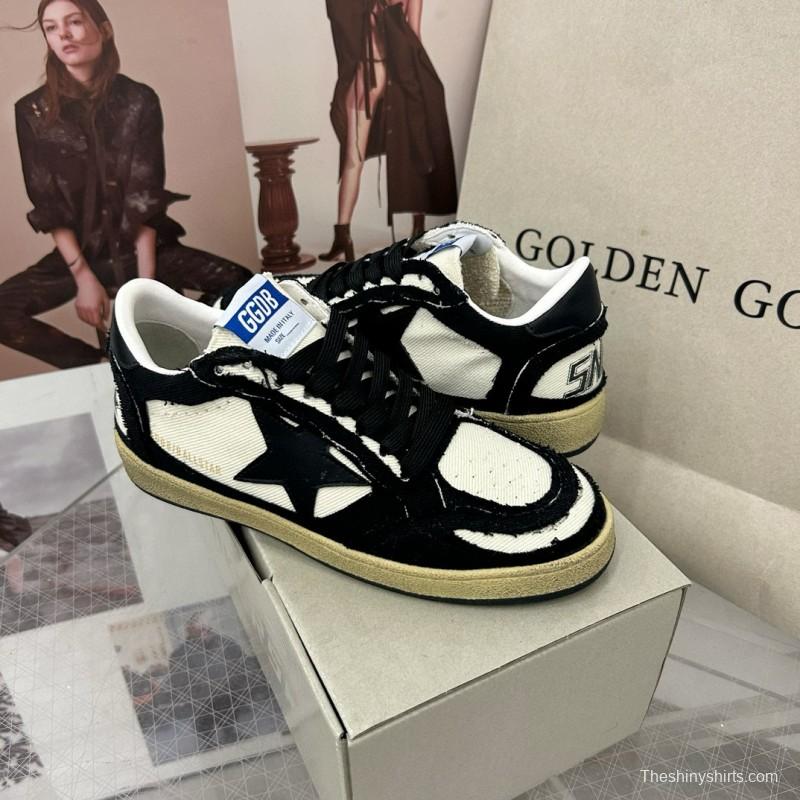 2024 Unisex GGDB Black White Canvas Leather Low Top Sneakers MJ00260
