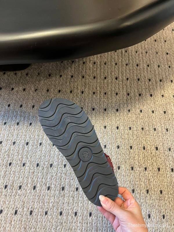 2025 Women The Row Burgundy Leather Sandals