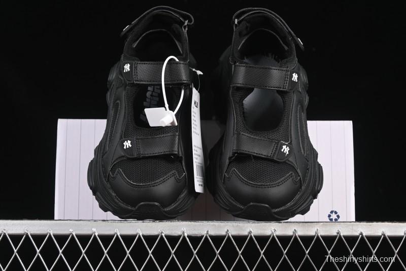 Adidas NY MLB Winner Chunky Mask New York Yankees Height Increase Platform Sandals - 3ASDW015350BKS