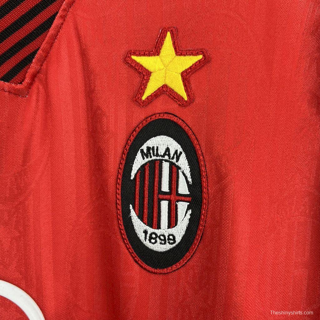 Retro 1998/99 AC Milan Away Red Jersey