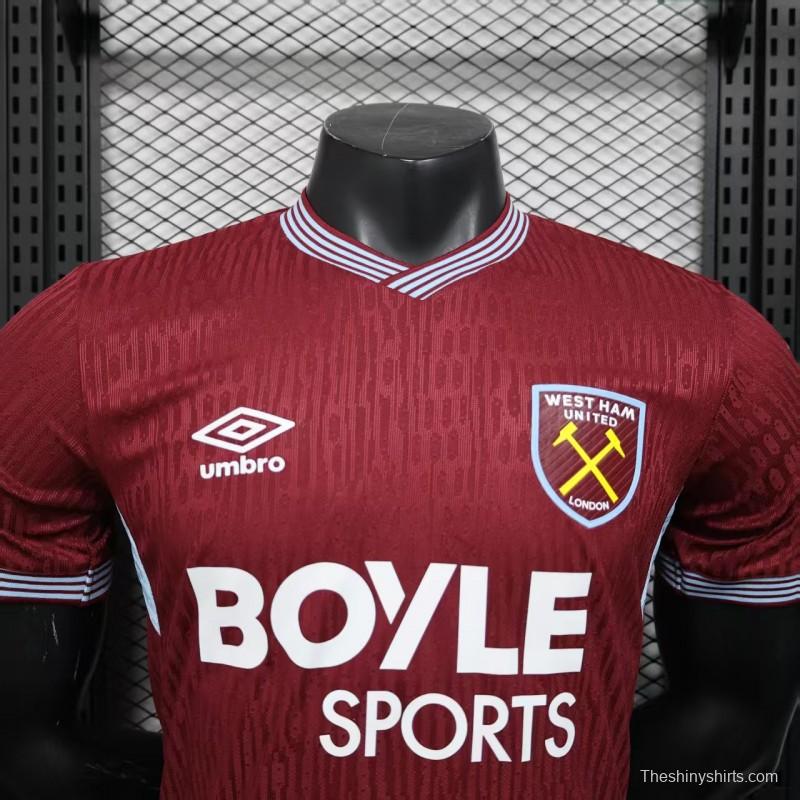 Player Version 25/26 West Ham Home Jersey