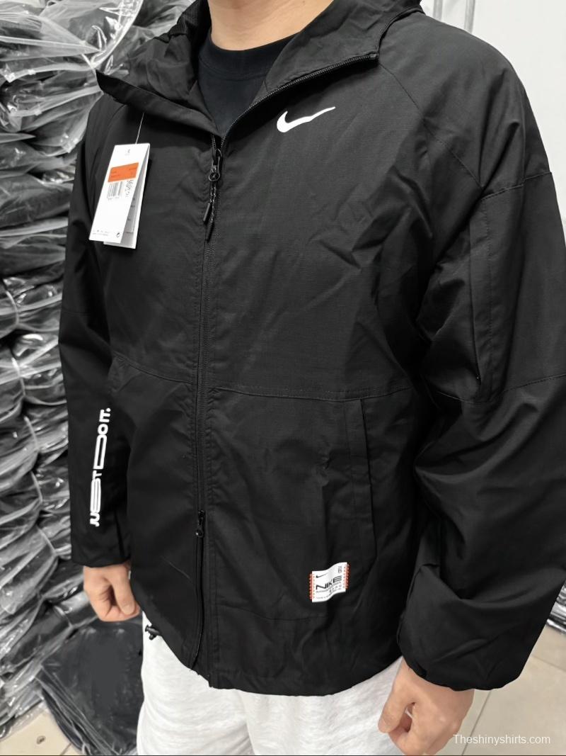 2025 NIKE White/Black Casual Jacket Windbreaker - 2 Colors