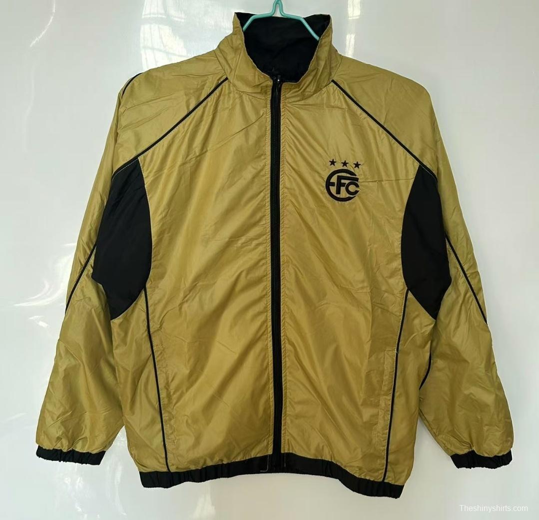 25/26 Equipo FC Reversible Golden/Black Reversible  Windbreaker