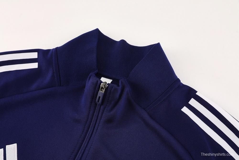2025 Adidas Navy Full Zipper Jacket + Long Pants
