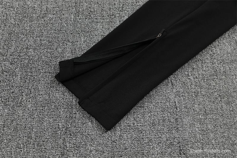 25/26 Manchester City Black Half Zipper Jacket+Long Pants