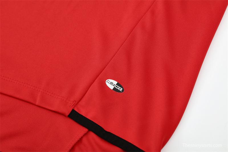 Retro 05/06 AC Milan Red Half Zipper Jacket+Long Pants