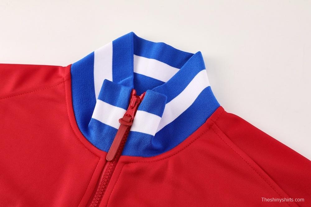 25/26 Atletico Madrid Red Full Zipper Jacket + Long Pants