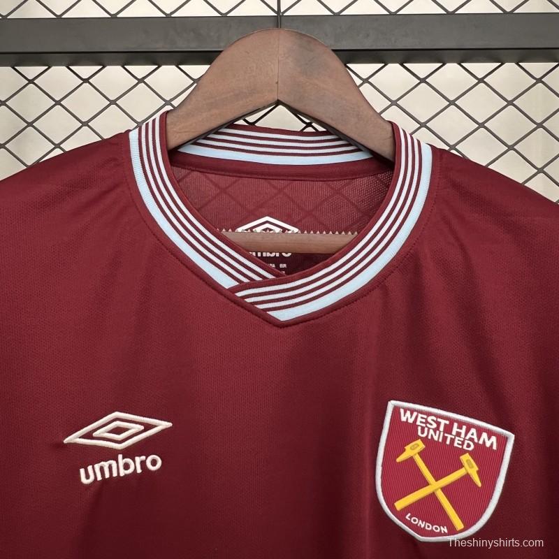 25/26 West Ham United Home Jersey
