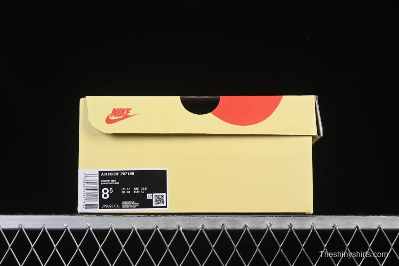 Nike Air Force 1'07 Low Stussy Collaboration Light Gray Canvas Casual Sneakers - JP8028-011