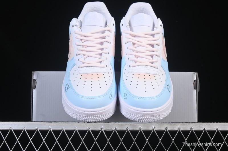 Nike Air Force 1 '07 Low Casual Sneakers with Custom Design - ZH0316-107