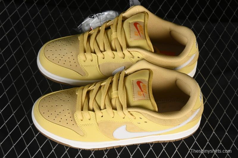 Nike SB Dunk Low Saturn Gold Low-Top Skate Shoes - FJ1674-700