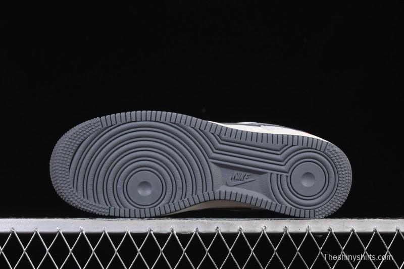 Nike Air Force 1 '07 Low LV Collaboration Grey Hook Woven Label Casual Sneakers - CX5050-Y25