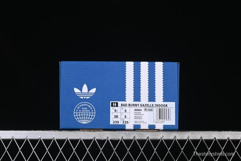 Adidas Gazelle Indoor Bad Bunny Collaboration Retro Low-Top Skate Shoes - JS5054