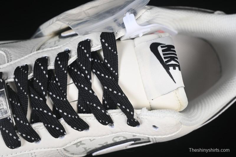 Nike Air Force 1 '07 Low LV Collaboration Off-White Small Swoosh Casual Sneakers - CS5288-035