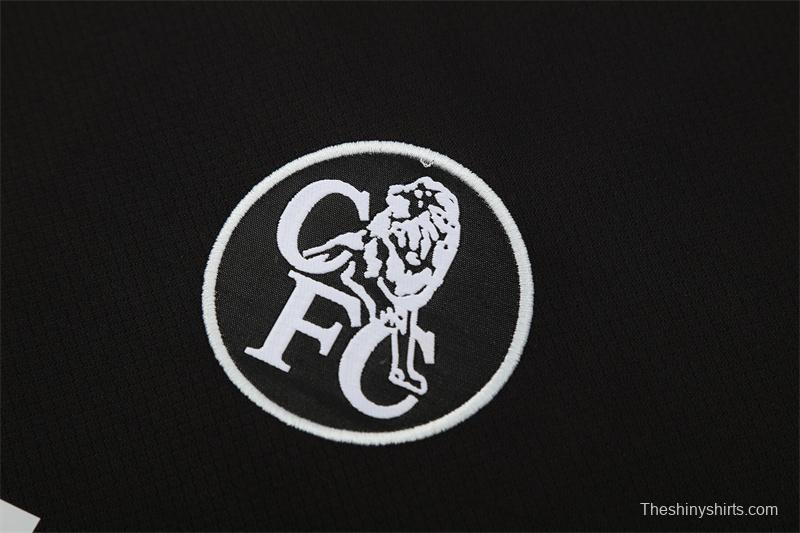 25/26 Chelsea Black T90 with XS Short Sleeve+Soccer Shorts