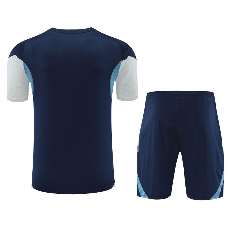 25/26 Real Madrid Navy Short Sleeve Jersey+Shorts