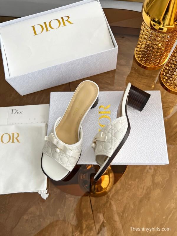 Dior Dway High Heel Sandals with Embroidered Logo - LY00270