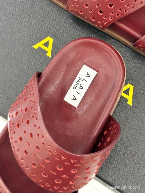 Alaia Spring Summer 2025 Laser-Cut Openwork Casual Sandals - KFY00260