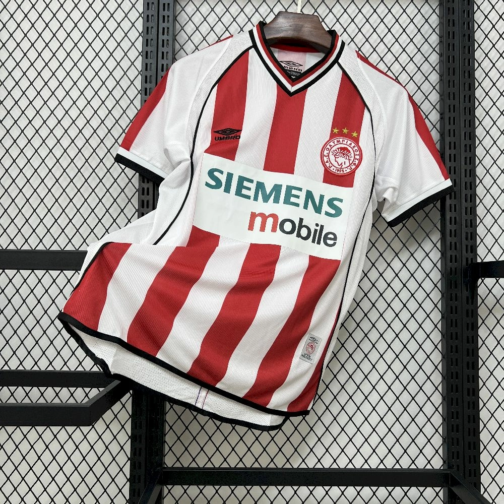 2001/02 Retro Olympiacos FC Home Jersey