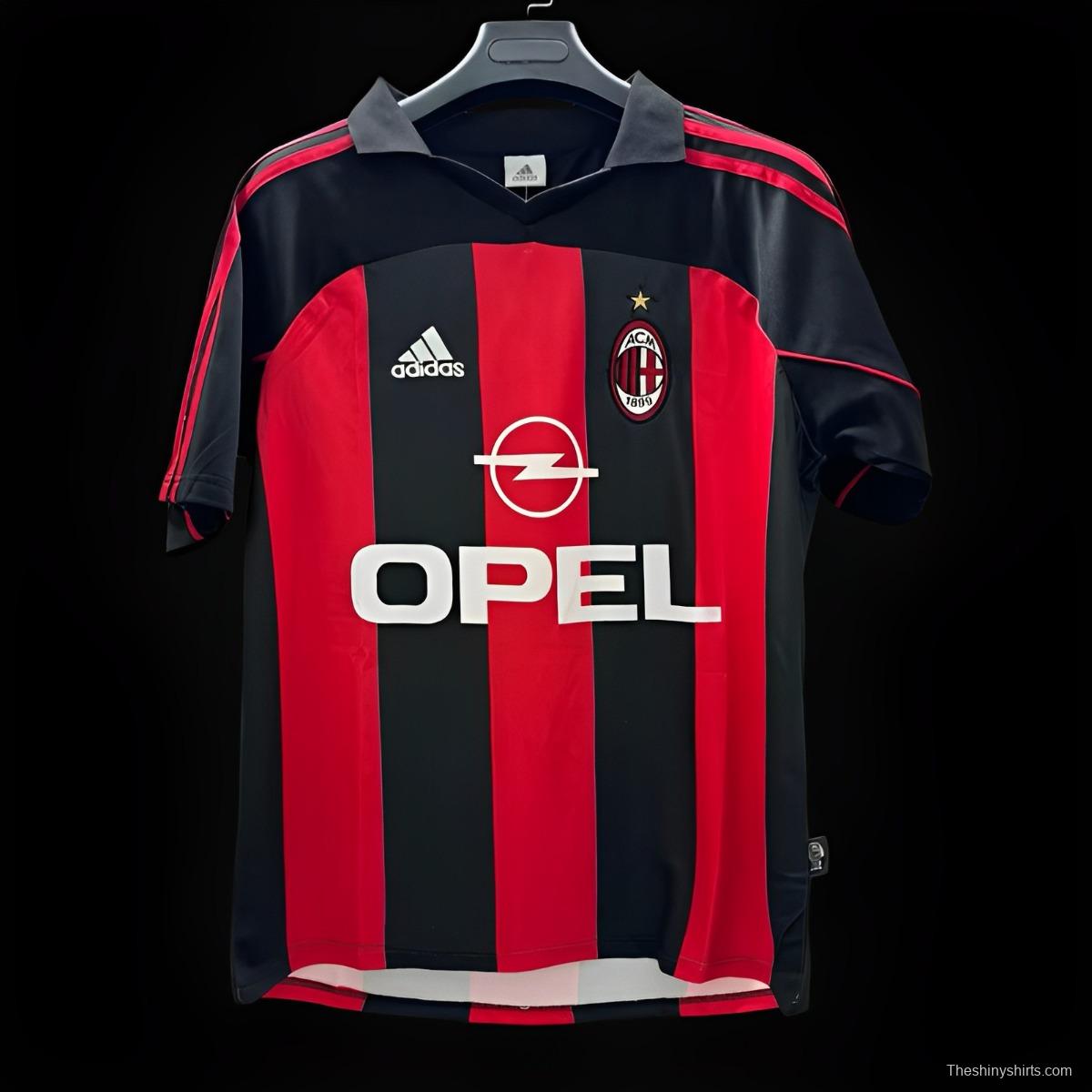 Retro 01/02 AC Milan Home Jersey