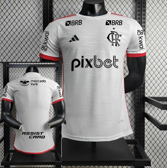 Player Version 24/25 Flamengo Away Jersey + All Sponsors