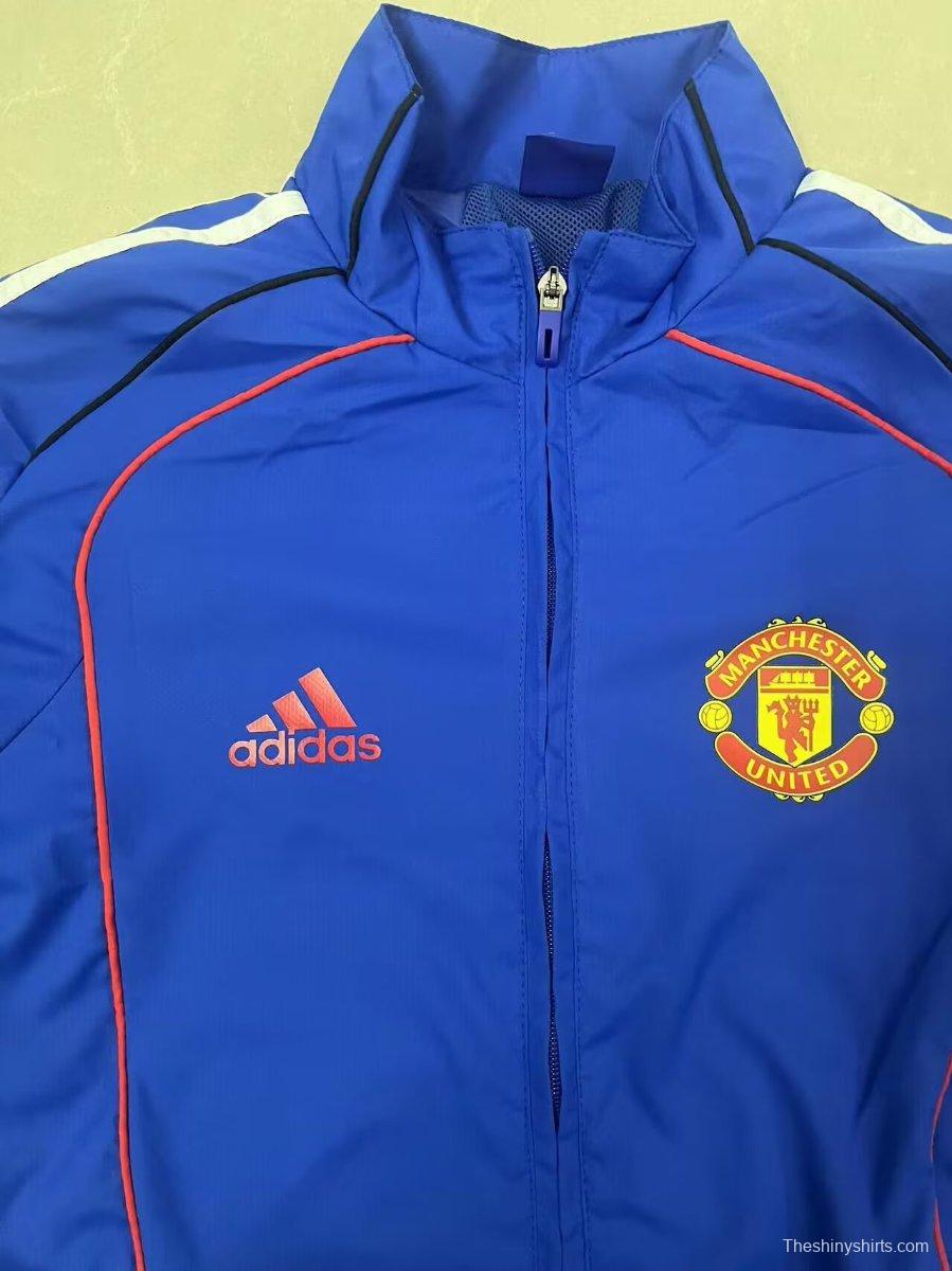 25/26 Manchester United Blue Windbreaker